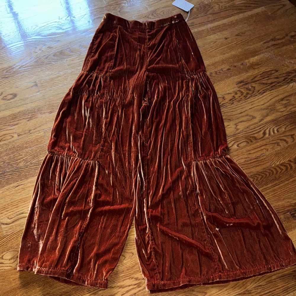Free People Cinnabar Velvet Trousers